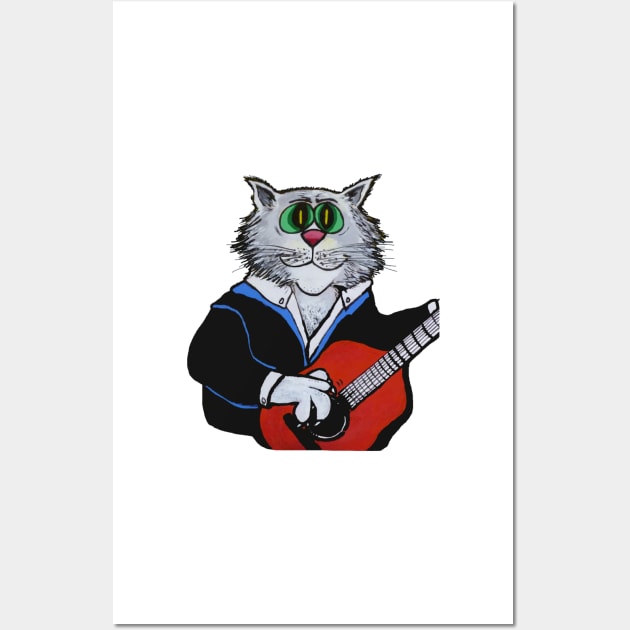 FURBALL  BLUES Wall Art by ROB51